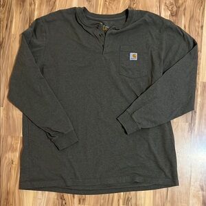 Carhartt Men's Green Long Sleeve Shirt